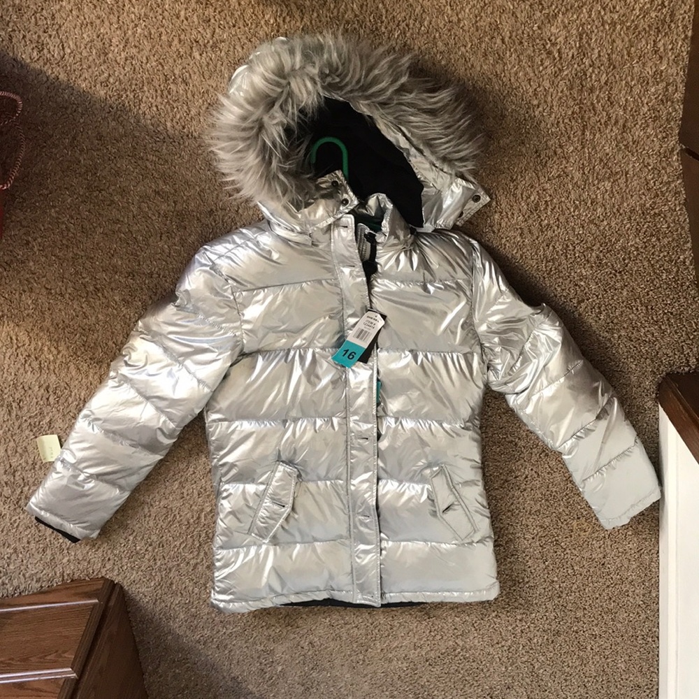 diesel jacket: silver